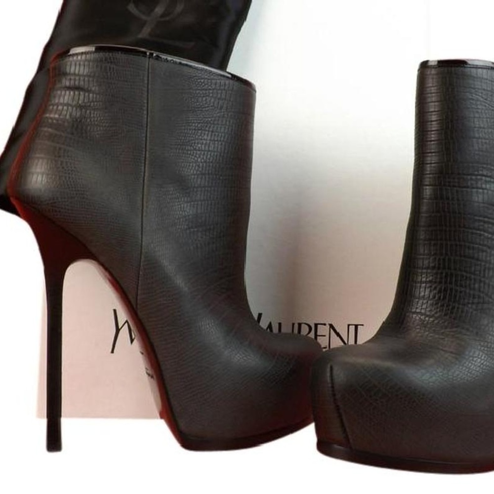 New Yves St Laurent Tribtoo Degrade Booties -sz 40